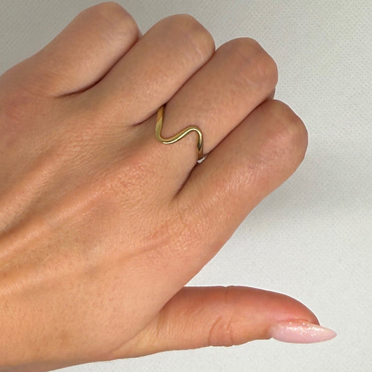 Bague "Iris" en acier inoxydable