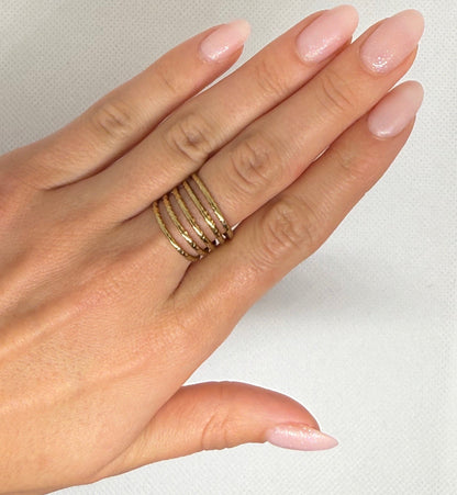 Bague "Maya" en acier inoxydable