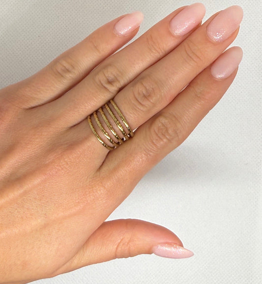 Bague "Maya" en acier inoxydable