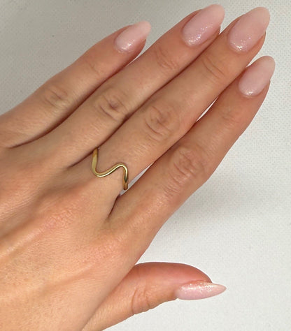 Bague "Iris" en acier inoxydable