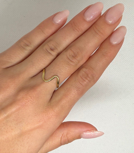 Bague "Iris" en acier inoxydable