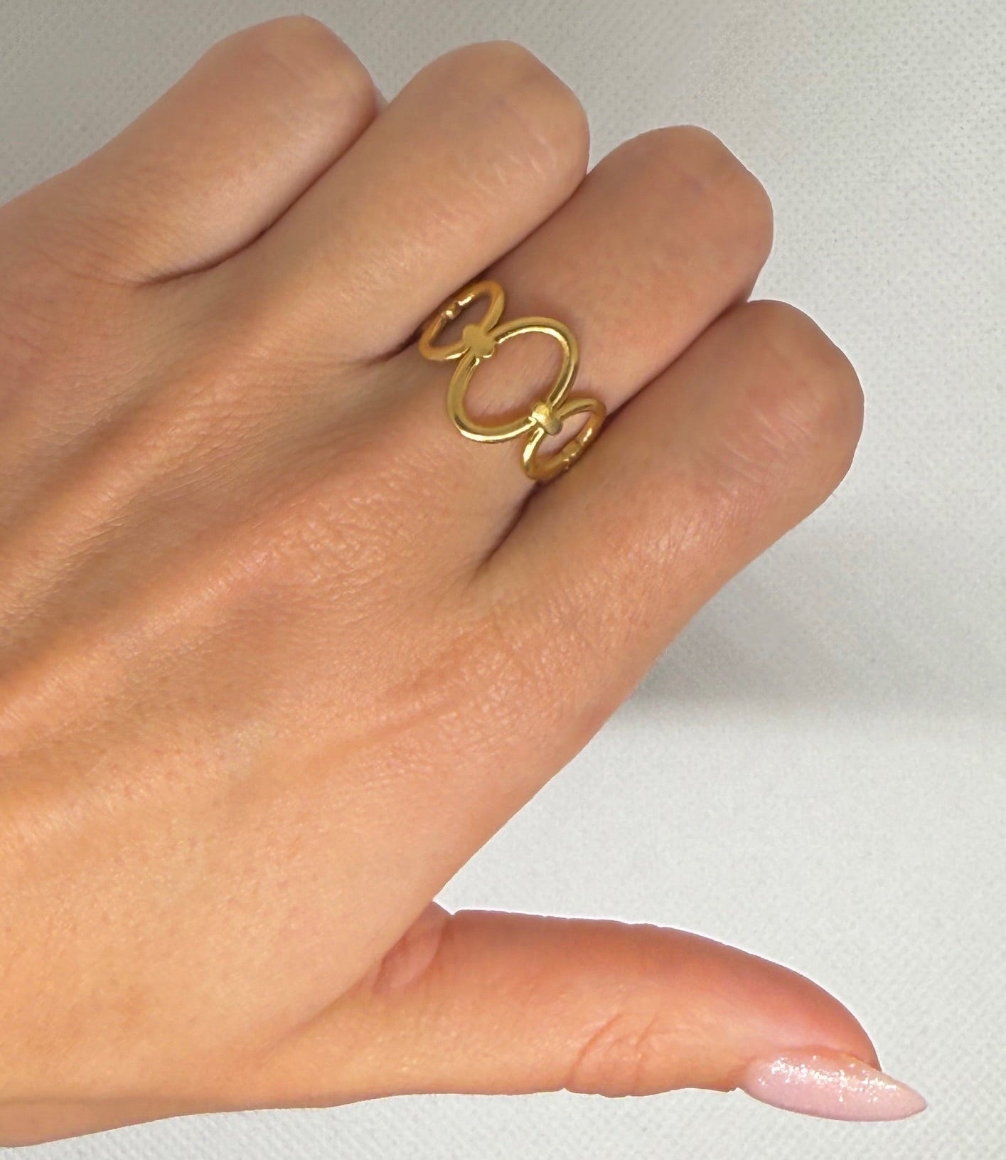 Bague "Lou" en acier inoxydable