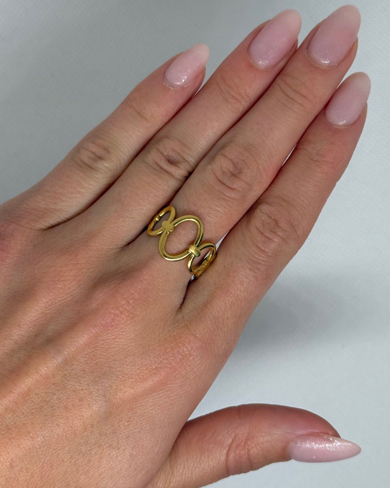 Bague "Lou" en acier inoxydable