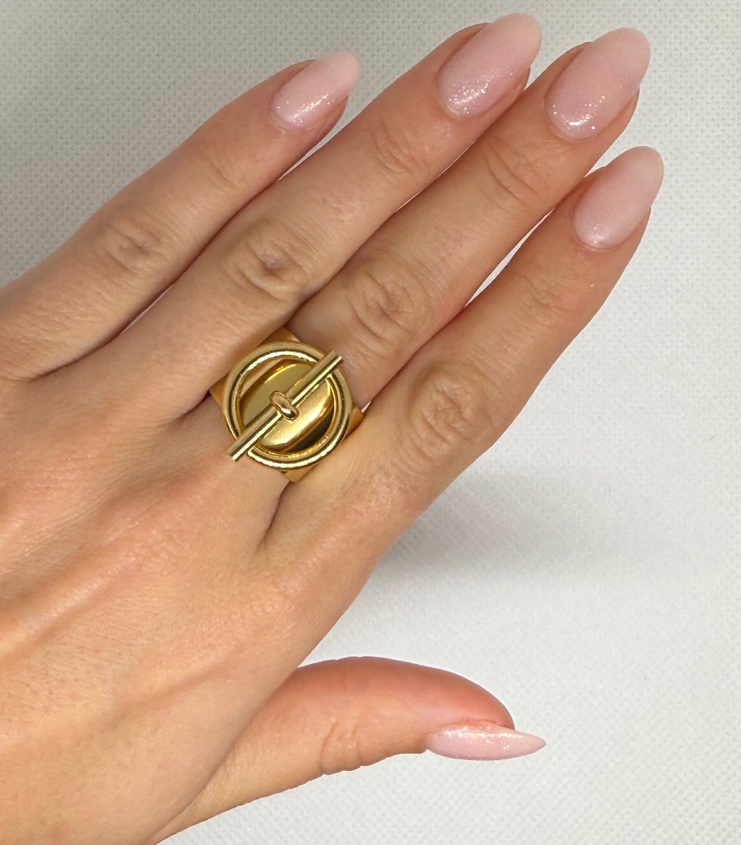 Bague "Romy" en acier inoxydable