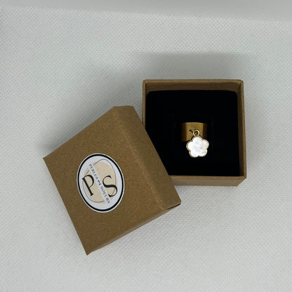 Bague "Lison" en acier inoxydable