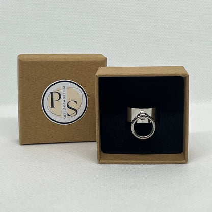 Bague "Zoé" en acier inoxydable