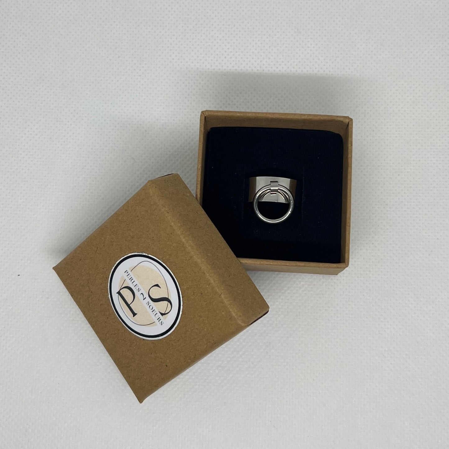 Bague "Zoé" en acier inoxydable