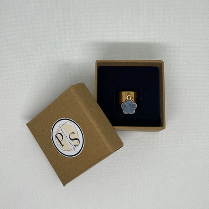 Bague "Lison" en acier inoxydable