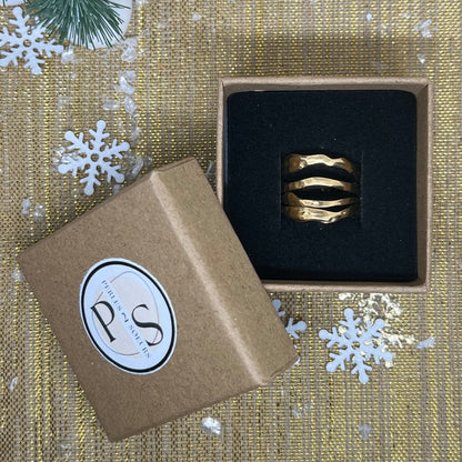 Bague "Théa" en acier inoxydable