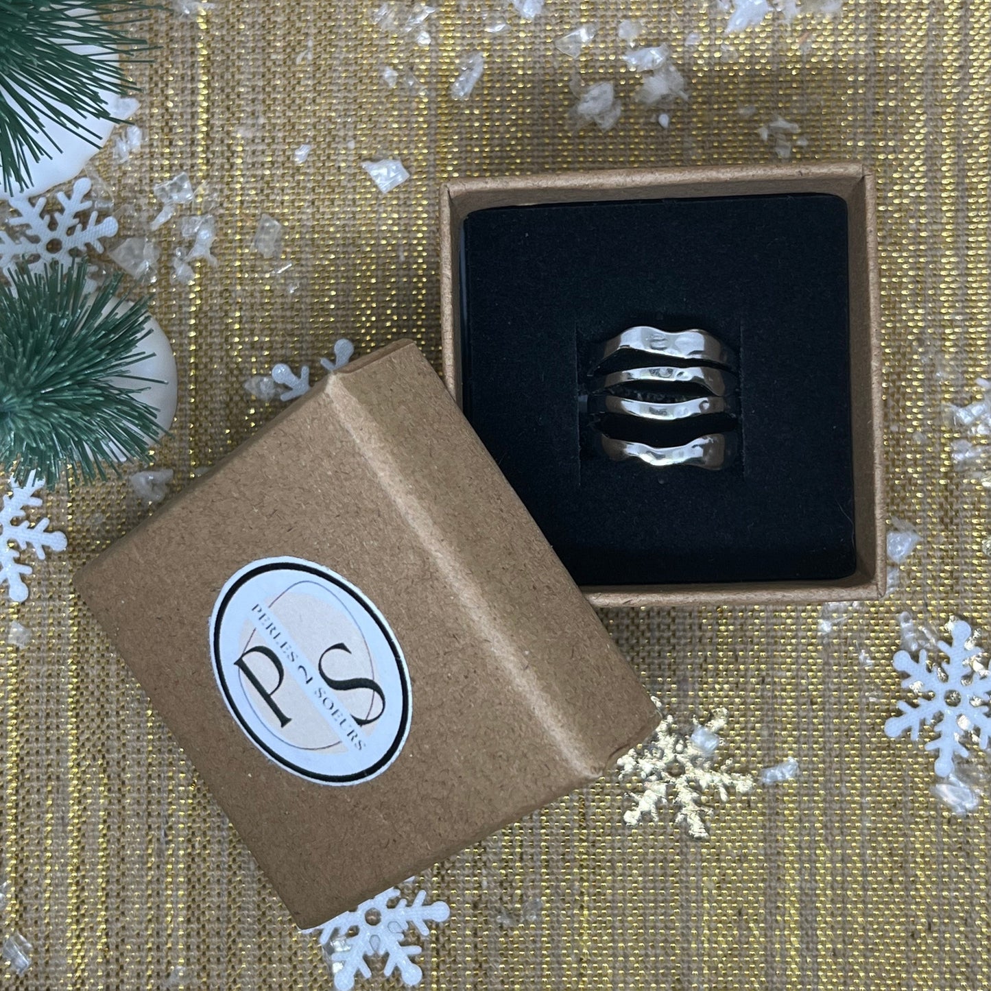 Bague "Théa" en acier inoxydable